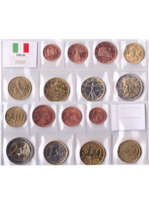 2009 - ITALIA serie 8 monete euro da divisionale fdc